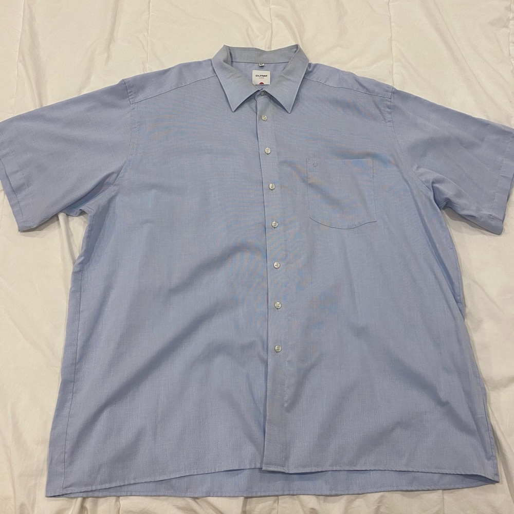 Olymp Luxor Short Sleeve Dress Shirt- Size 4XL